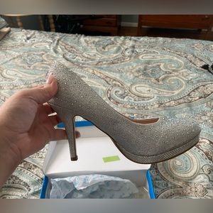 Silver Sparkle Heels